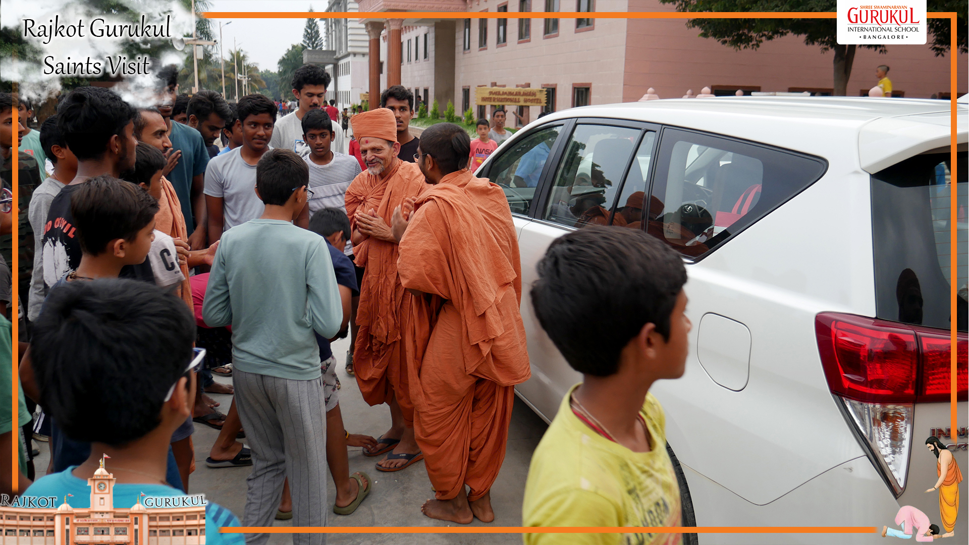 Rajkot Gurukul  Saints Visit